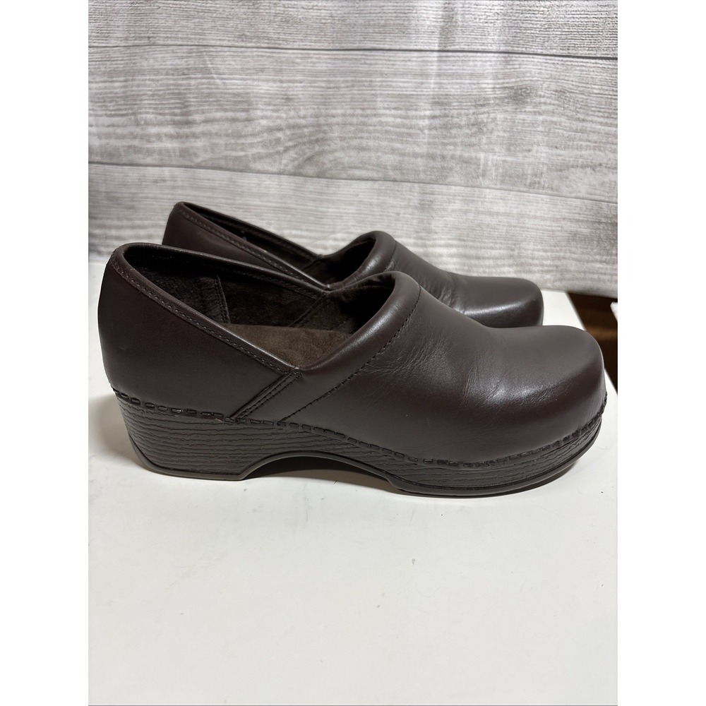 GH Bass Womens Melinda‎ II Brown Leather Clog Professional Nursing Shoe size 8M